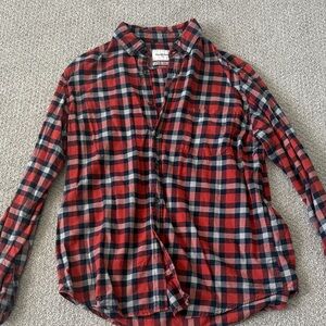 Goodfellow & Co Red and Blue Plaid Shirt